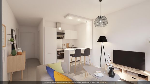 location Appartement T2 DE 39.9m² À VILLEURBANNE - Photo 1