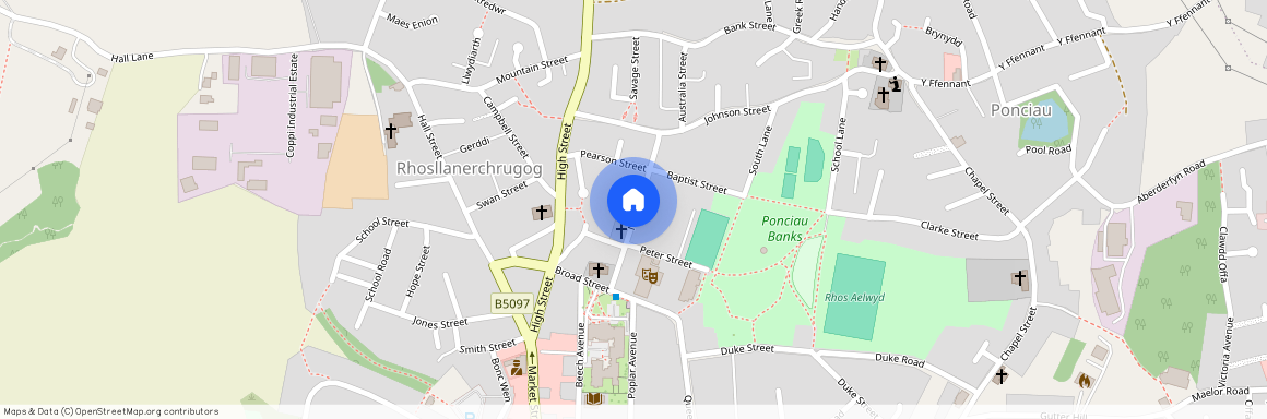 New Street, Rhosllanerchrugog, LL14