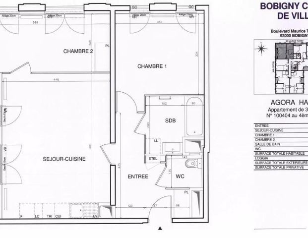 location Appartement T3 DE 68.8m² À BOBIGNY - Photo 1