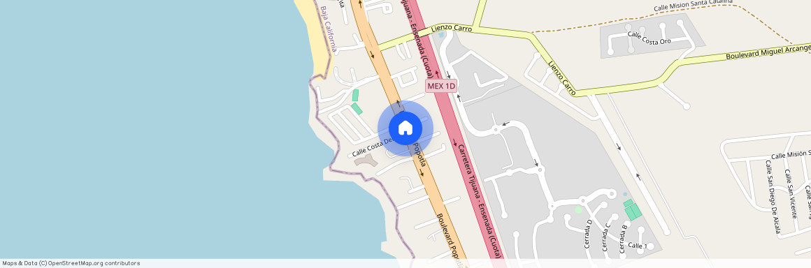 Km 28.200 Carretera Libre Tijuana-Ensenada, Colonia Costa del sol, C.P. 22710