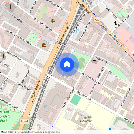 New Walk Central Apartments, 77-89 Princess Road East