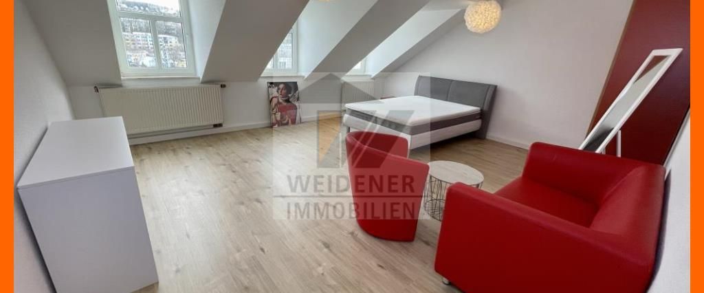 Möblierte, moderne 1-Raum Wohnung mit Fernblick, neuwertiger EBK und Badewanne! - Photo 1