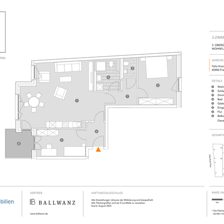 Moderne Wohnung mit viel Raum zum Wohlfühlen und Balkon - Photo 4