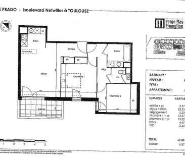 Appartement 3 pièces - Photo 1