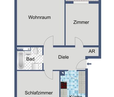 Gemütliche Wohnung in guter Wohnlage - Photo 1