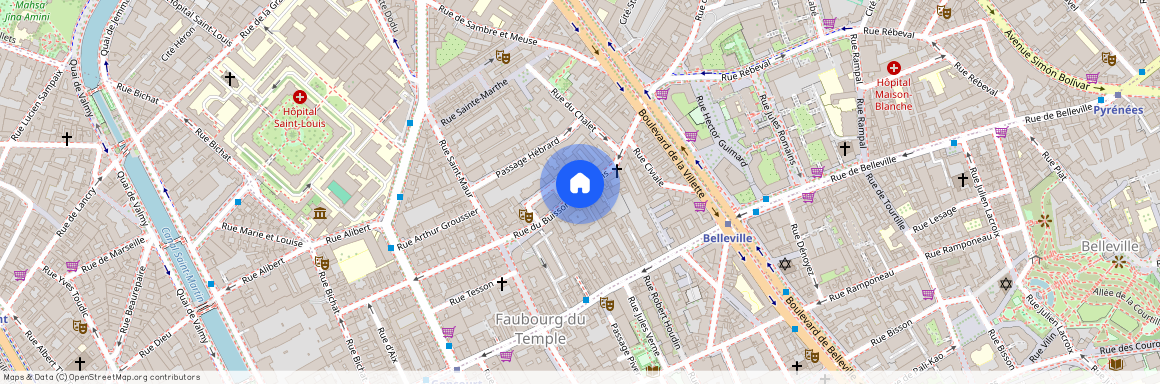 Rue du Buisson Saint-Louis, Francja, Paris