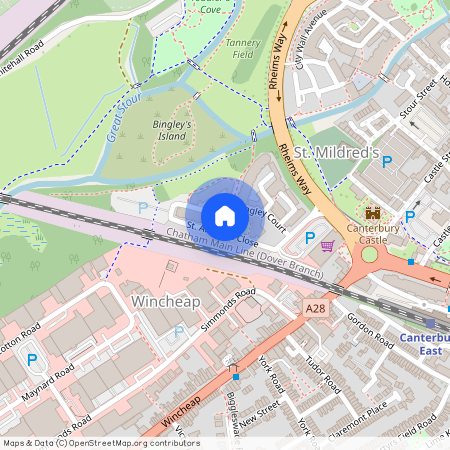 St Andrews Close, Canterbury, Kent, CT1