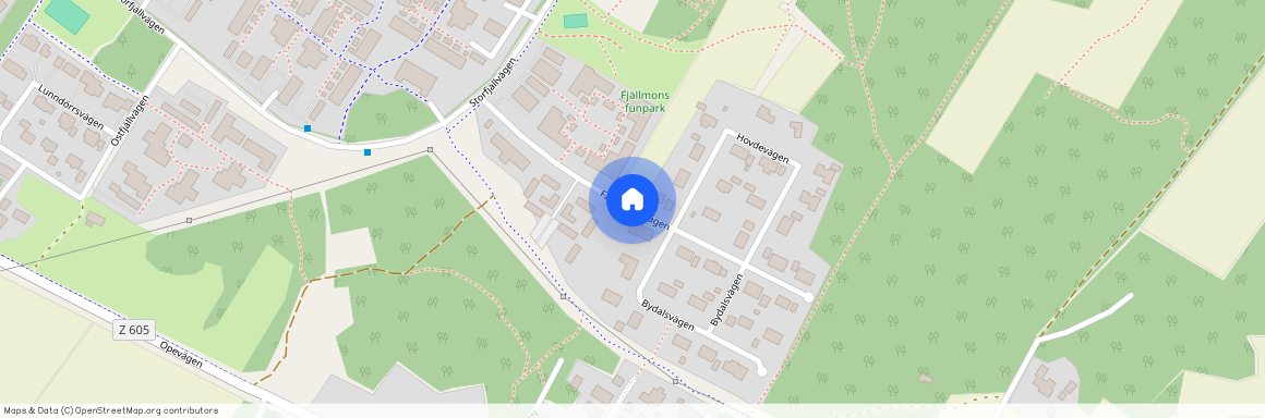 Falkfångarvägen, Östersund