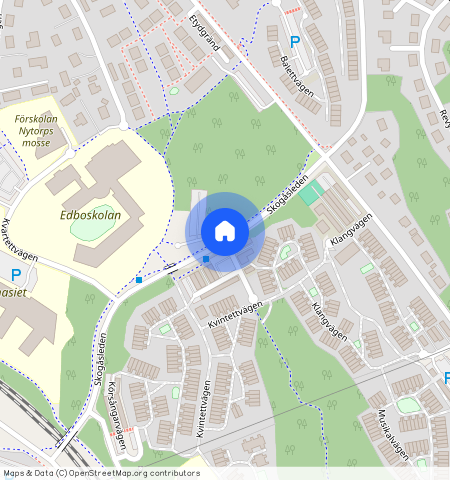 Klövjestigen, Skogås