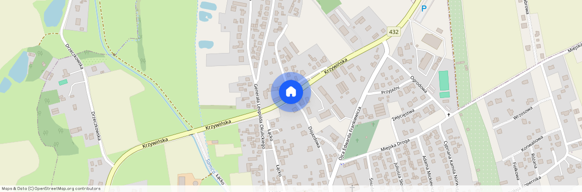 ul. Krzywińska, Osieczna, Osieczna, leszczyński, wielkopolskie