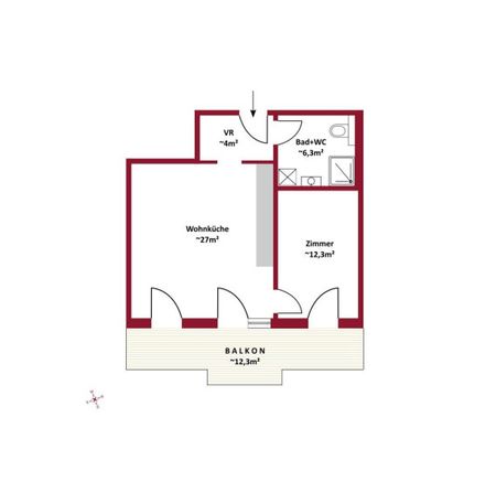 ALL-INCLUSIVE-LIVING | Moderner Wohnung mit großzügigem Balkon | Nähe U2 | Badeteich Hirschstetten - Photo 5