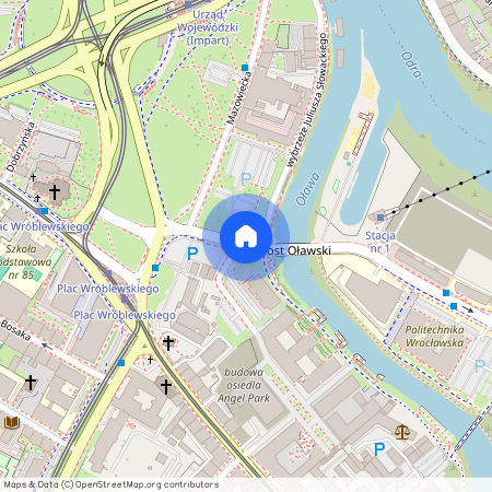 ul. Walońska, Przedmieście Oławskie, Krzyki, Wrocław, dolnośląskie