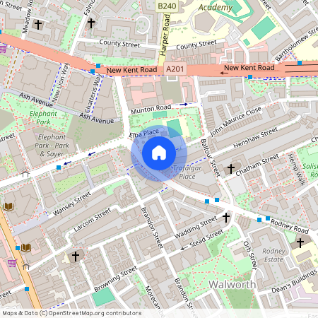 Rodney Road, Elephant and Castle, London, SE17