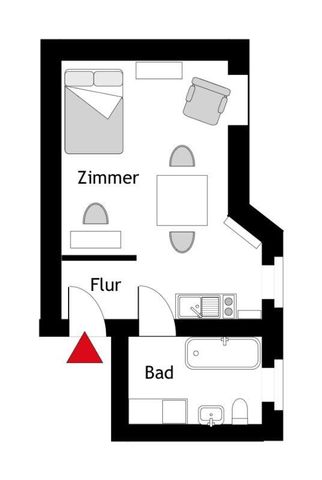 1-Zimmer-Wohnung mit Komfortmöblierung, Nähe Südstern, Berlin-Kreuzberg - Foto 2