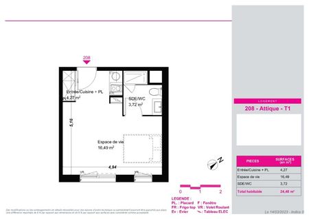 Location Appartement 1 pièce 24m² FRANQUEVILLE ST PIERRE 76520 - Photo 5