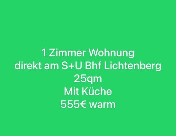 1 Zimmer Wohnung U Lichtenberg - Photo 1