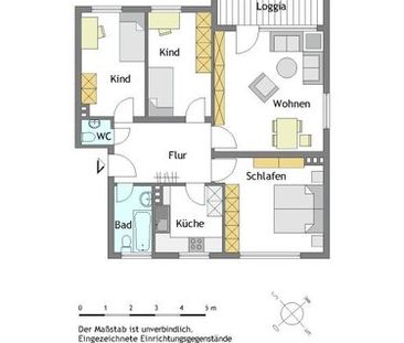 Moderne 4-Zimmer-Wohnung in Mülheim-Saarn - Foto 1