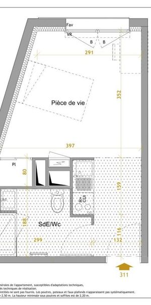 Location Appartement 1 pièce Meublé 22m² NANTES 44300 - Photo 2