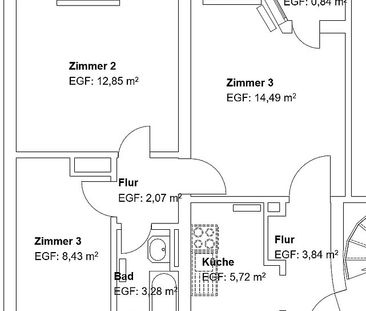 Gemütliche 3 ZKB mit Balkon in der Nordstadt! - Photo 2