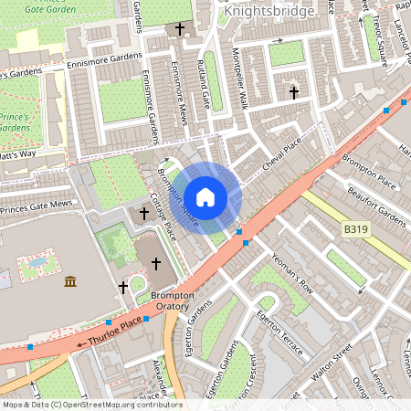 Brompton Square, Knightsbridge, London