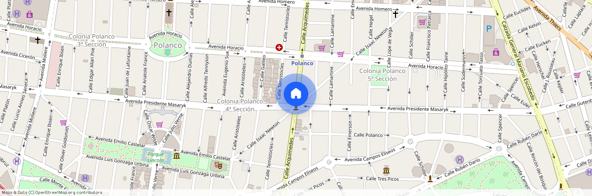 Renta de departamento Calle Arquímedes 97, Chapultepec Morales, Polanco V Secc, Miguel Hidalgo, 11560 Ciudad de México, CD #97, Colonia Polanco V Sección, C.P. 11560, Df / Cdmx