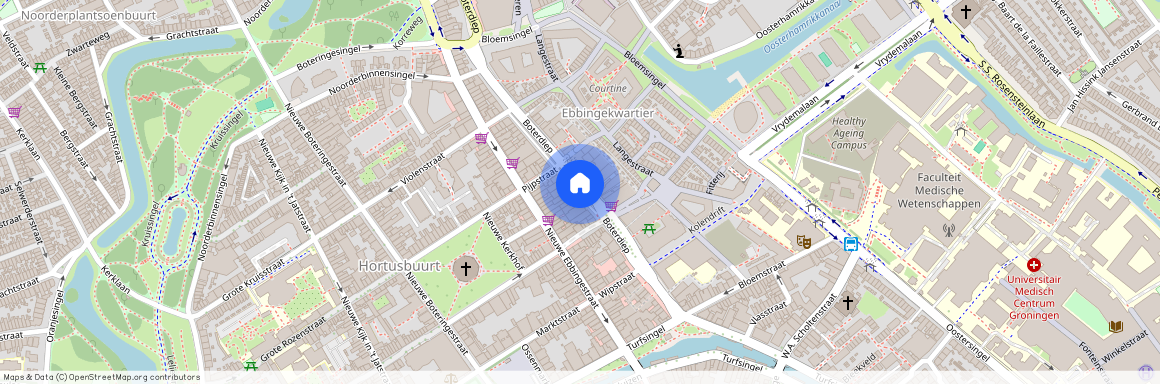 Hortusbuurt-Ebbingekwartier, 9712 LR, Boterdiep, Groningen