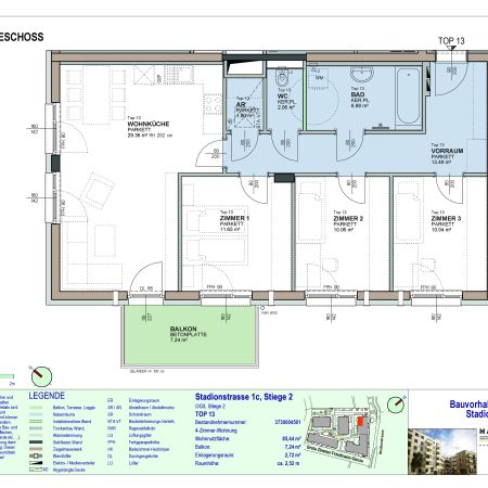 4-Zimmer-Wohnung mit Balkon, Top 13 - Photo 3