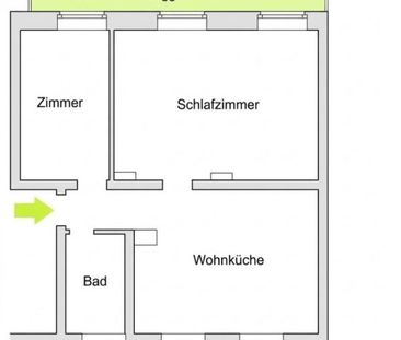 Neu sanierte, 2-Zimmerwohnung mit Balkon und Ausblick ins Grüne! - Foto 6