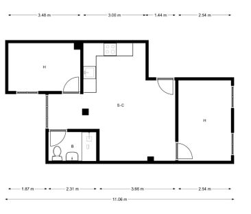 Piso de alquiler en Poble Nou - Photo 1