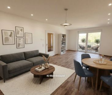 Erstbezug -Helle 2-Zimmer-Wohnung mit Balkon und Loggia in Großstel... - Foto 1