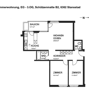 3.5-Zimmerwohnung mit praktischem Grundriss - Photo 5