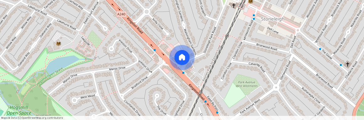 Stoneleigh Park Rd, Epsom KT19 0QR