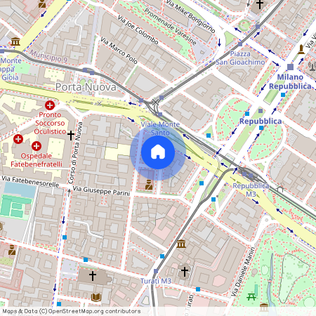 Via Giuseppe Marcora 7 Turati Centro, Duomo, Brera Milano