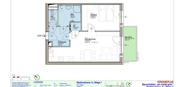 2-Zimmer-Wohnung mit Balkon, Top 17 - Foto 2