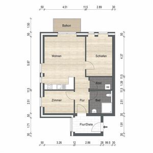 Ansprechende Obergeschosswohnung mit Balkon in schöner Lage von Schortens! Neubau- Erstbezug - Foto 3