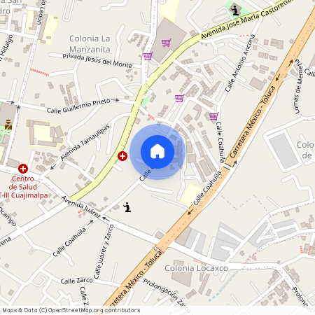 Coahuila #s/n, Colonia Cuajimalpa, C.P. 05000, Df / Cdmx
