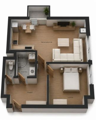 Podnájem bytu 2+kk | 41 m - Фото 1