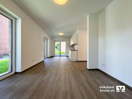 NEU: Auch Kleine haben Größe – 2-ZKB-Erdgeschosswohnung in Lathen mit Terrasse & Gartenanteil zu mieten! - Photo 4