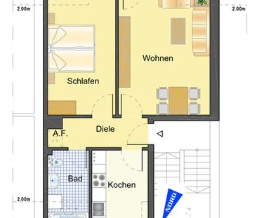 öffentliche geförderte 2 Zimmer Wohnung - Photo 6