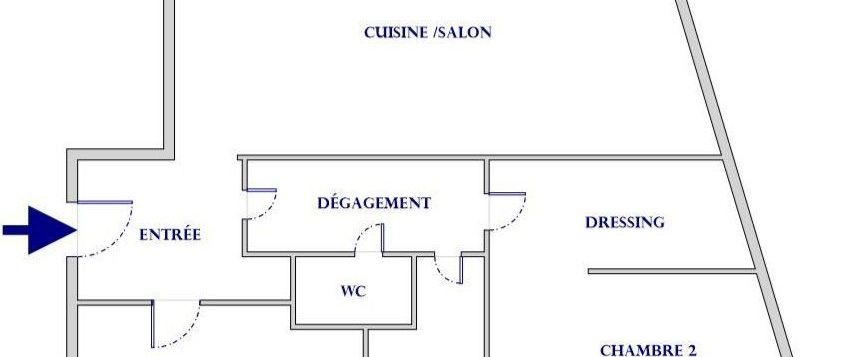 Appartement 3 pièces - 62m² - Photo 1