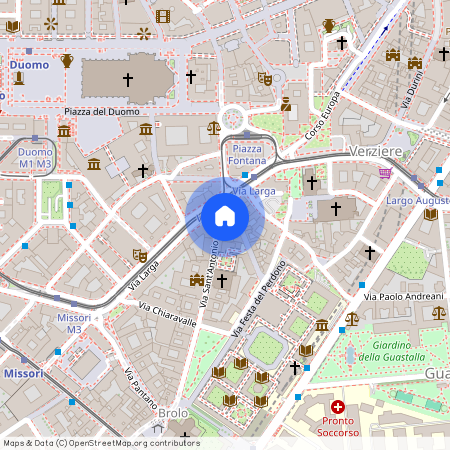 Via Larga 7, Milano (MI), Centro, Duomo, Brera