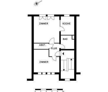 Günstig geschnittene 2-Zimmer-Wohnung nur mit WBS über 60 qm anmiet... - Photo 4