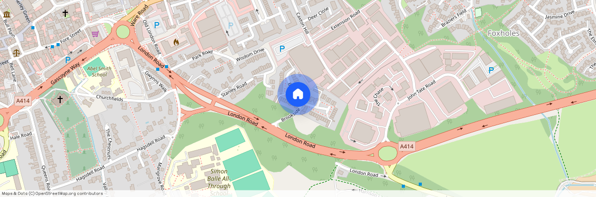 Brookside, Hertford, Hertfordshire, SG13