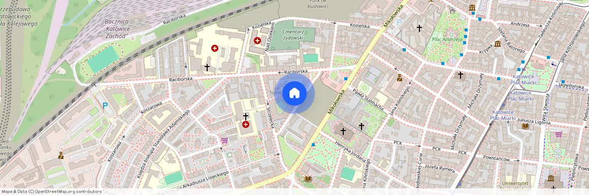 ul. Mikołowska, Śródmieście, Katowice, śląskie