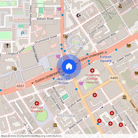 Warren Court, Warren Street, Fitzrovia, London, NW1