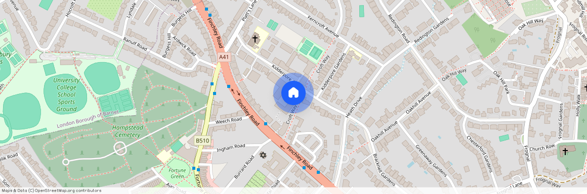 Westfield, 15 Kidderpore Avenue, Hampstead, London