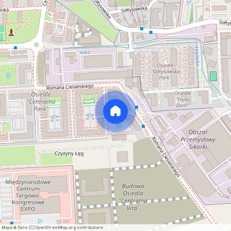 Romana Ciesielskiego, Łęg, Czyżyny, Kraków, małopolskie