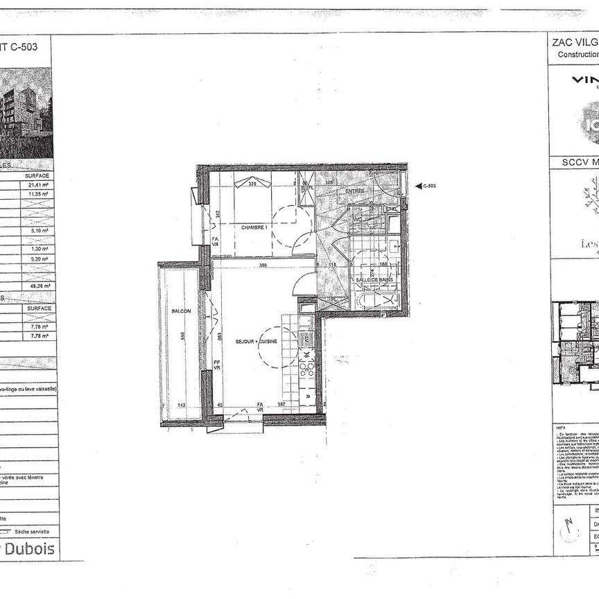 location Appartement T2 DE 48.36m² À MASSY - Photo 2