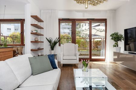 Nowoczesne Wysoki standard Duży salon 56.3 m² - Zdjęcie 2