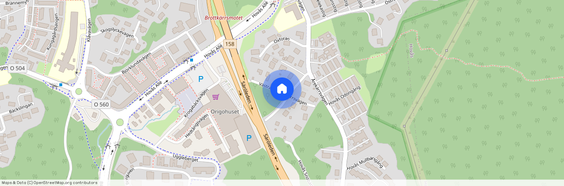 Västra Kopparkärrsvägen, Hovås